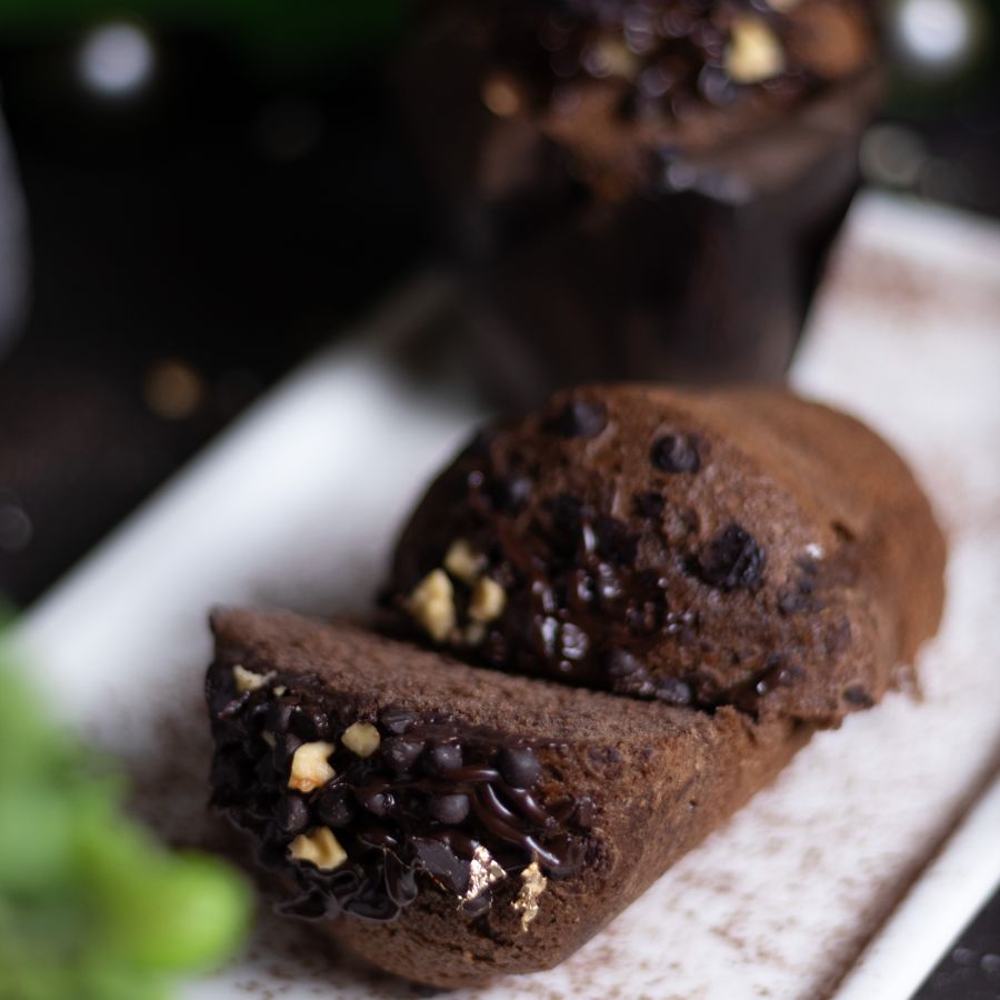 Muffin with chocolate